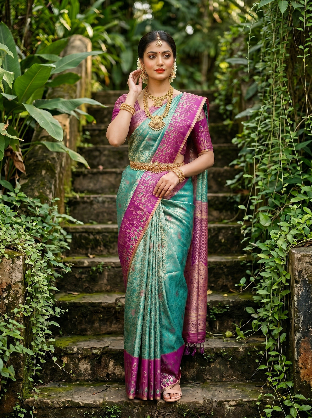 MIMOSA Saree Saree — pose 8 styling detail