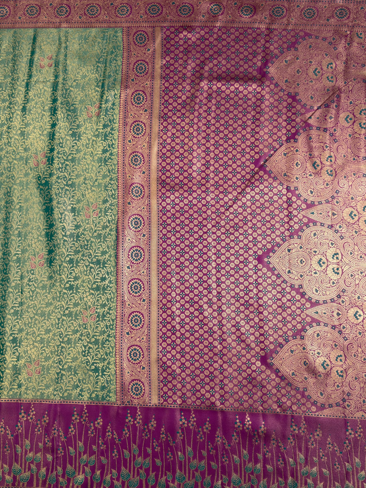 MIMOSA Saree Saree — pallu and zari work detail