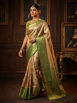 MIMOSA Maroon Kanjivaram Art Silk Saree — pose 7 styling detail