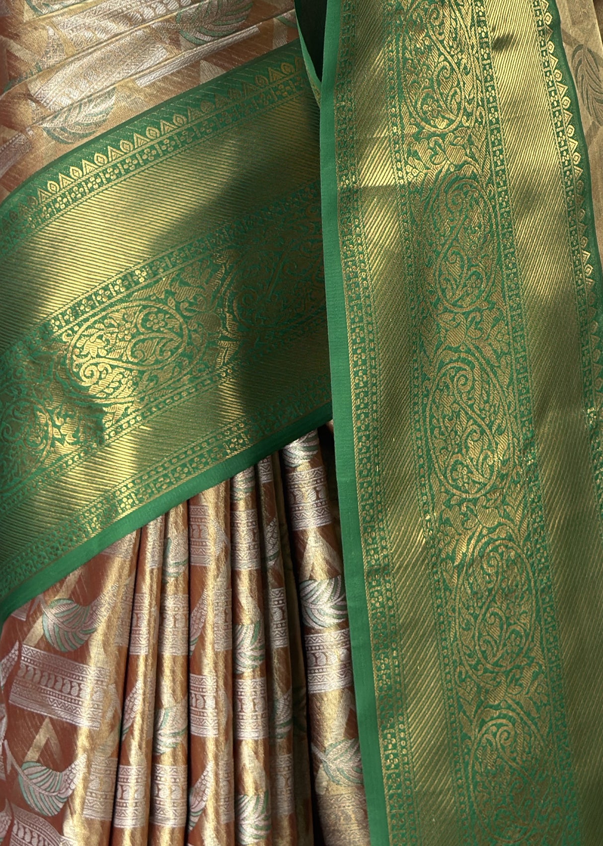 MIMOSA Maroon Kanjivaram Art Silk Saree — fleets shot full lifestyle