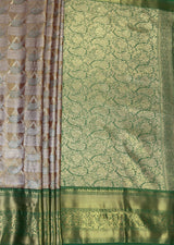 MIMOSA Maroon Kanjivaram Art Silk Saree — pallu and zari work detail