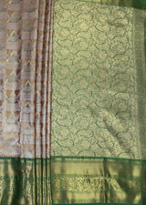 MIMOSA Maroon Kanjivaram Art Silk Saree — pallu and zari work detail
