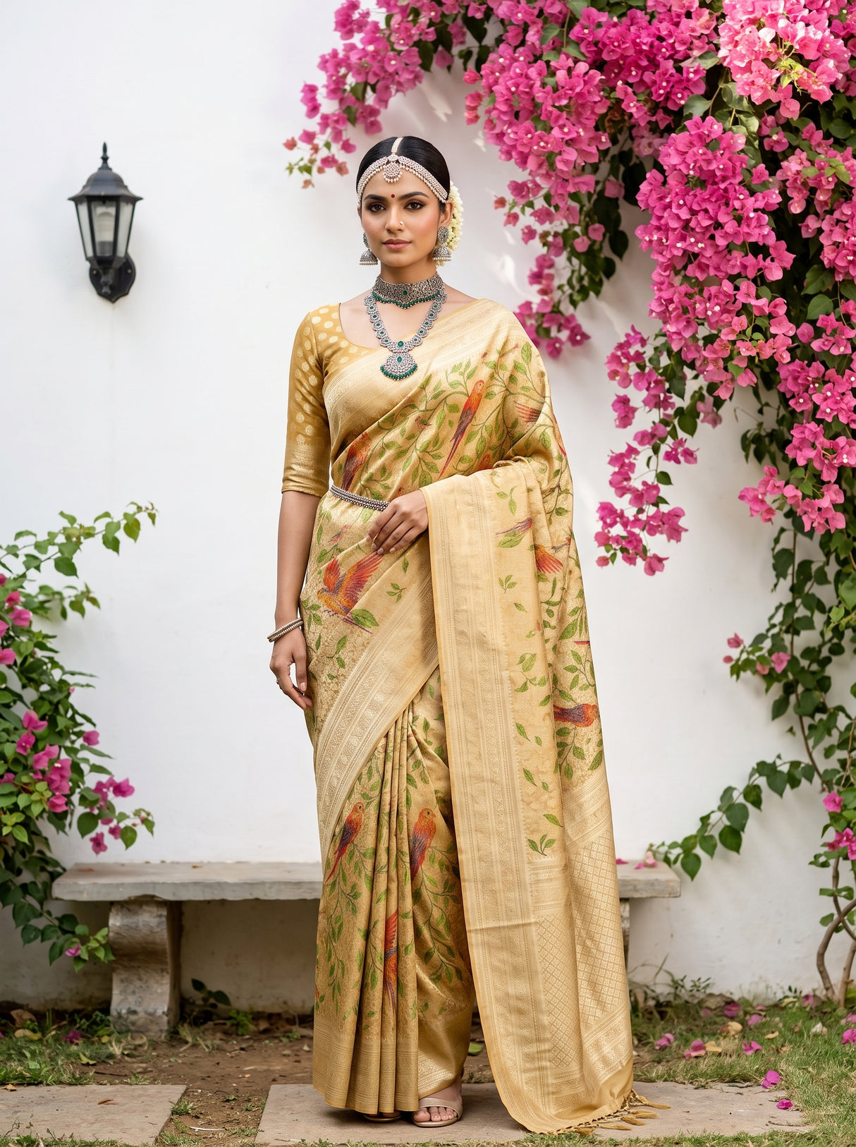 Gold  Saree