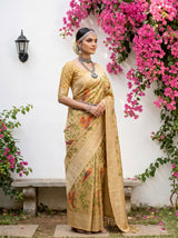 MIMOSA Gold Saree Saree — pose 5 styling detail