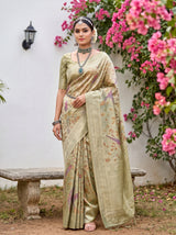 MIMOSA Green Saree Saree — pose 4 styling detail