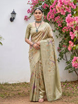MIMOSA Green Saree Saree — pose 5 styling detail