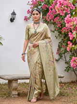 MIMOSA Green Saree Saree — pose 6 styling detail
