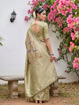 MIMOSA Green Saree Saree — pose 9 styling detail