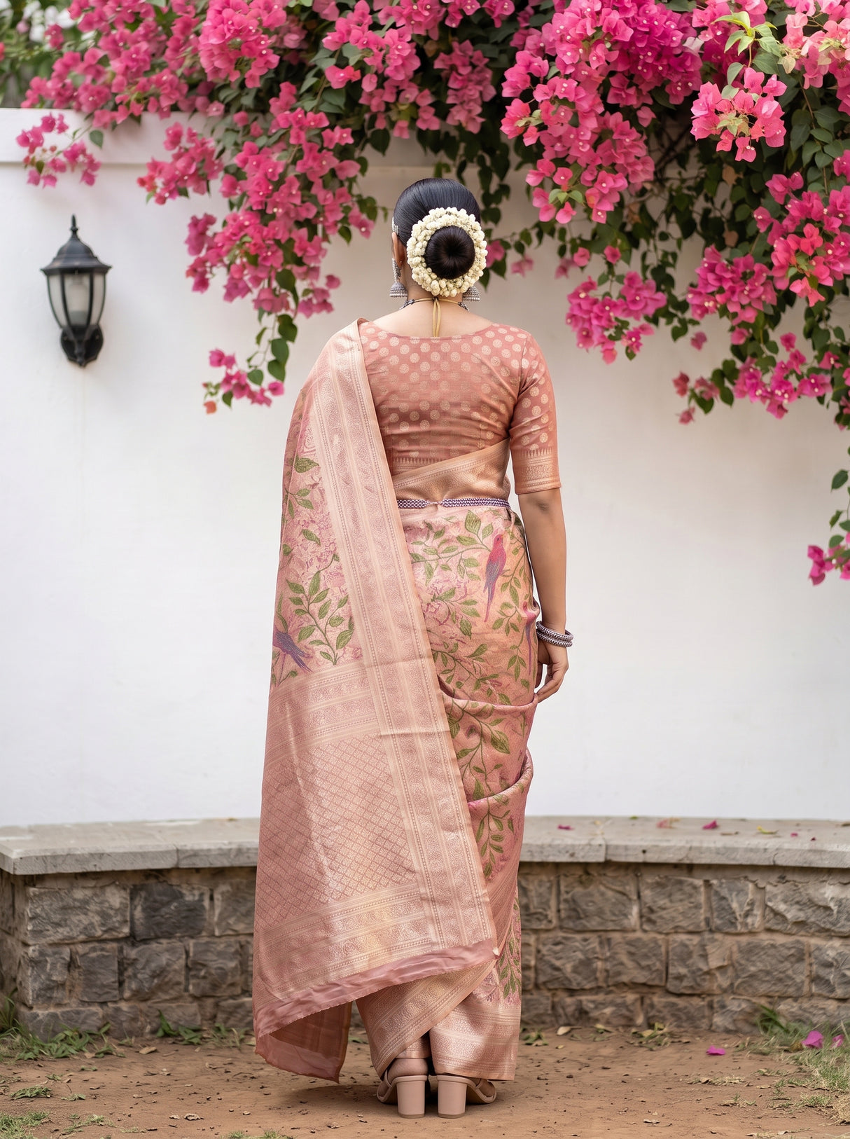 MIMOSA Rani Saree Saree — pose 2 styling detail