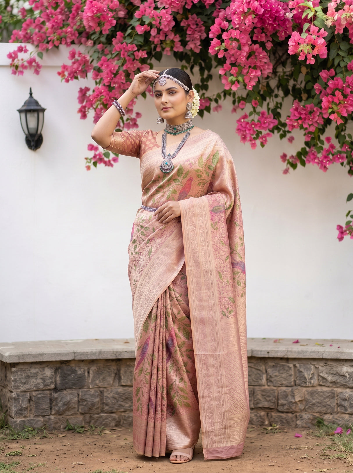 MIMOSA Rani Saree Saree — pose 4 styling detail
