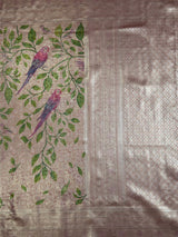 MIMOSA Rani Saree Saree — pallu and zari work detail