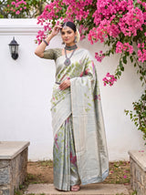 MIMOSA Sapphire Saree Saree — pose 4 styling detail