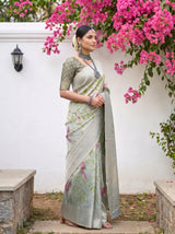 MIMOSA Sapphire Saree Saree — pose 5 styling detail