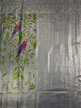 MIMOSA Sapphire Saree Saree — pallu and zari work detail