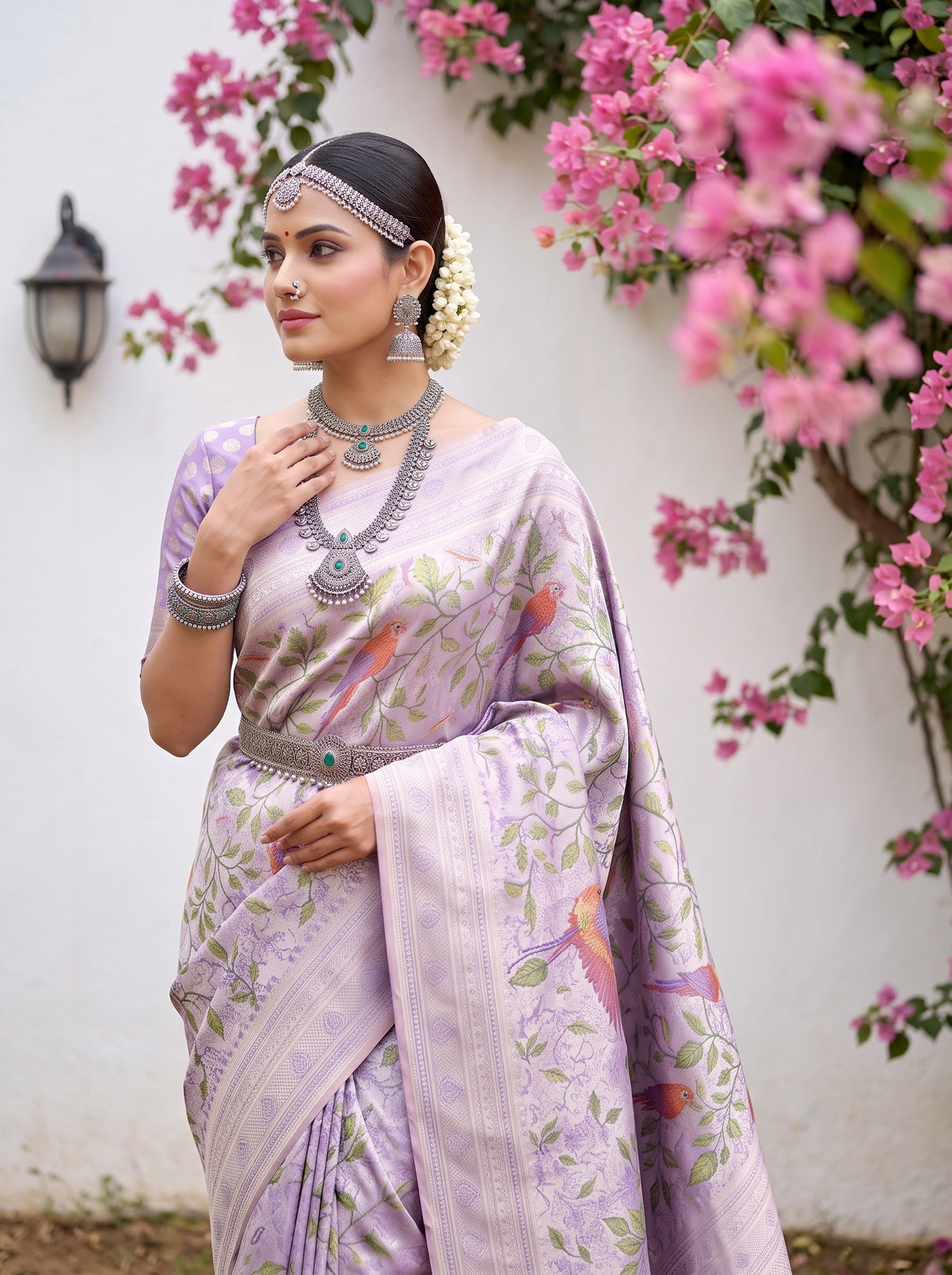 MIMOSA Violet Saree Saree — pose 10 styling detail