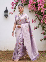 MIMOSA Violet Saree Saree — pose 6 styling detail