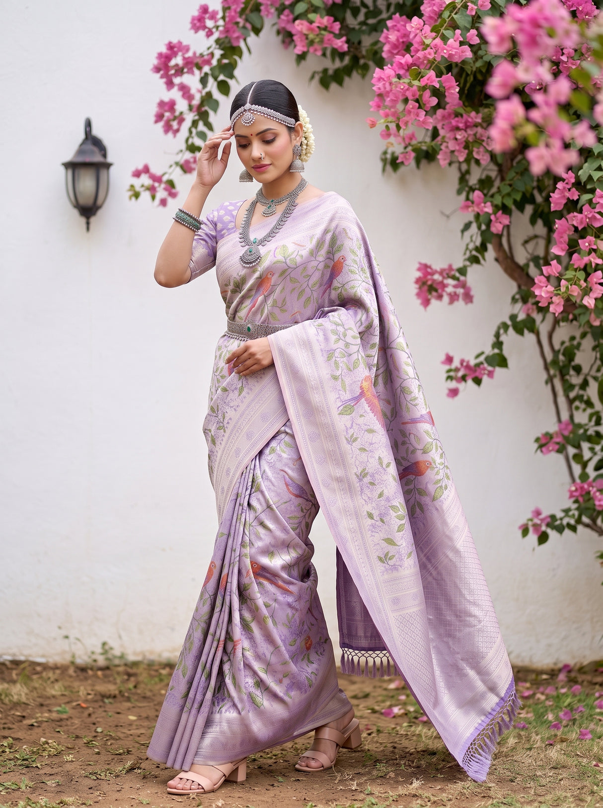 MIMOSA Violet Saree Saree — pose 7 styling detail
