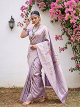 MIMOSA Violet Saree Saree — pose 7 styling detail