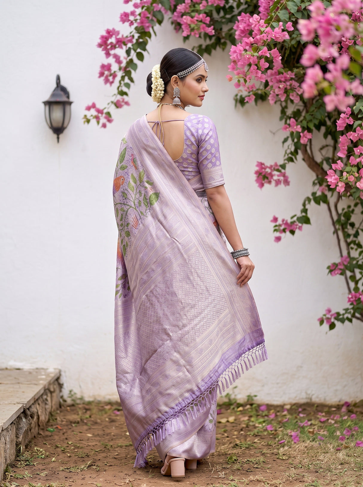MIMOSA Violet Saree Saree — pose 9 styling detail