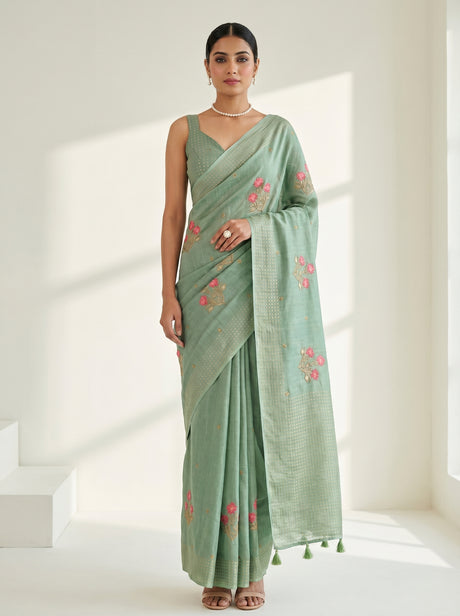 MIMOSA Saree Saree — front view on mannequin
