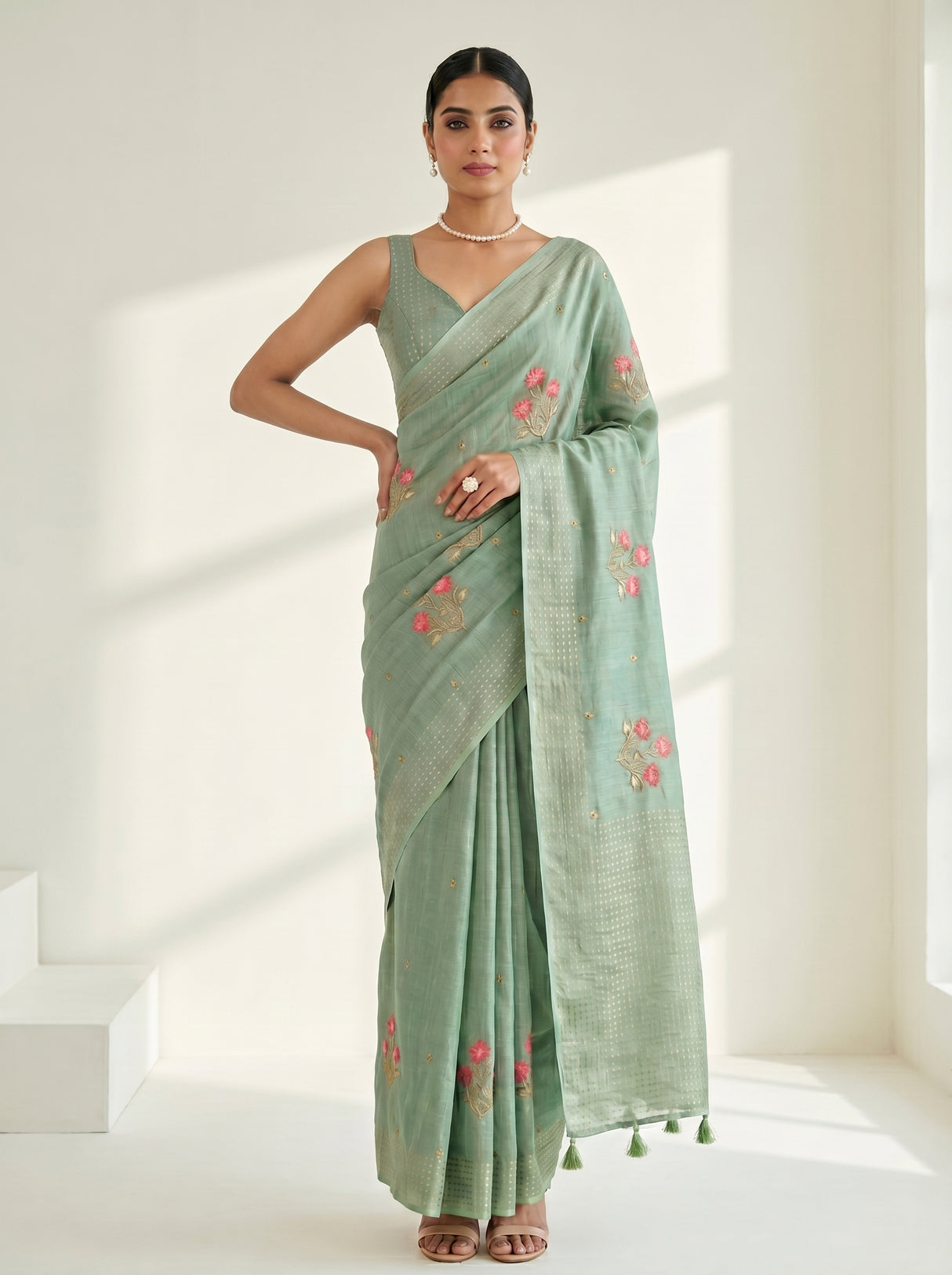 MIMOSA Saree Saree — pose 4 styling detail