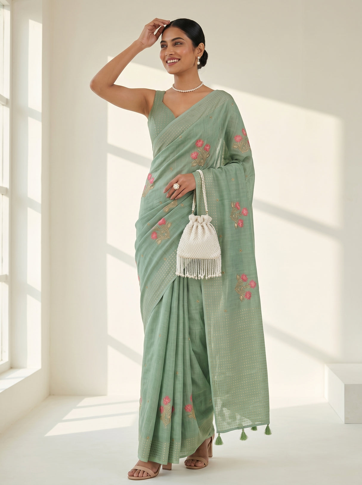 MIMOSA Saree Saree — pose 5 styling detail