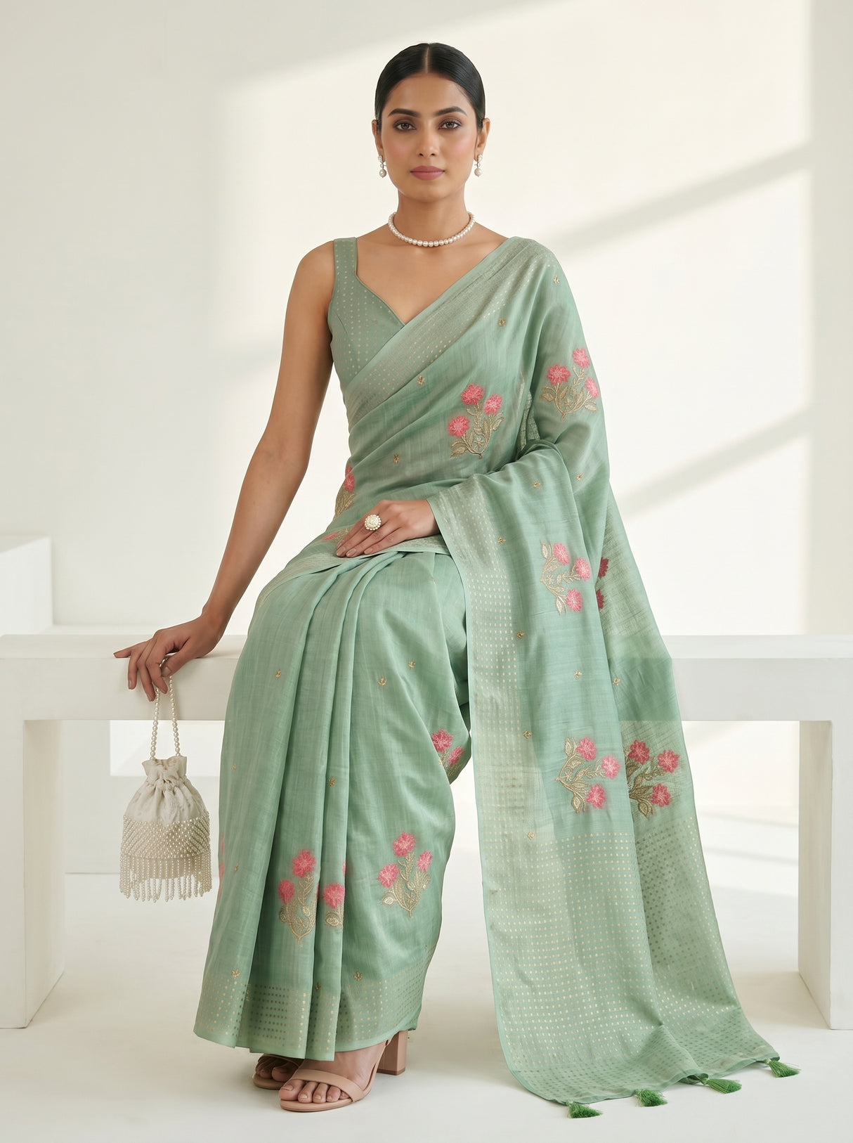MIMOSA Saree Saree — pose 8 styling detail