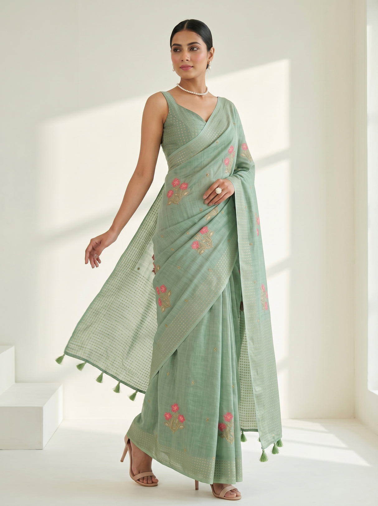 MIMOSA Saree Saree — pose 9 styling detail