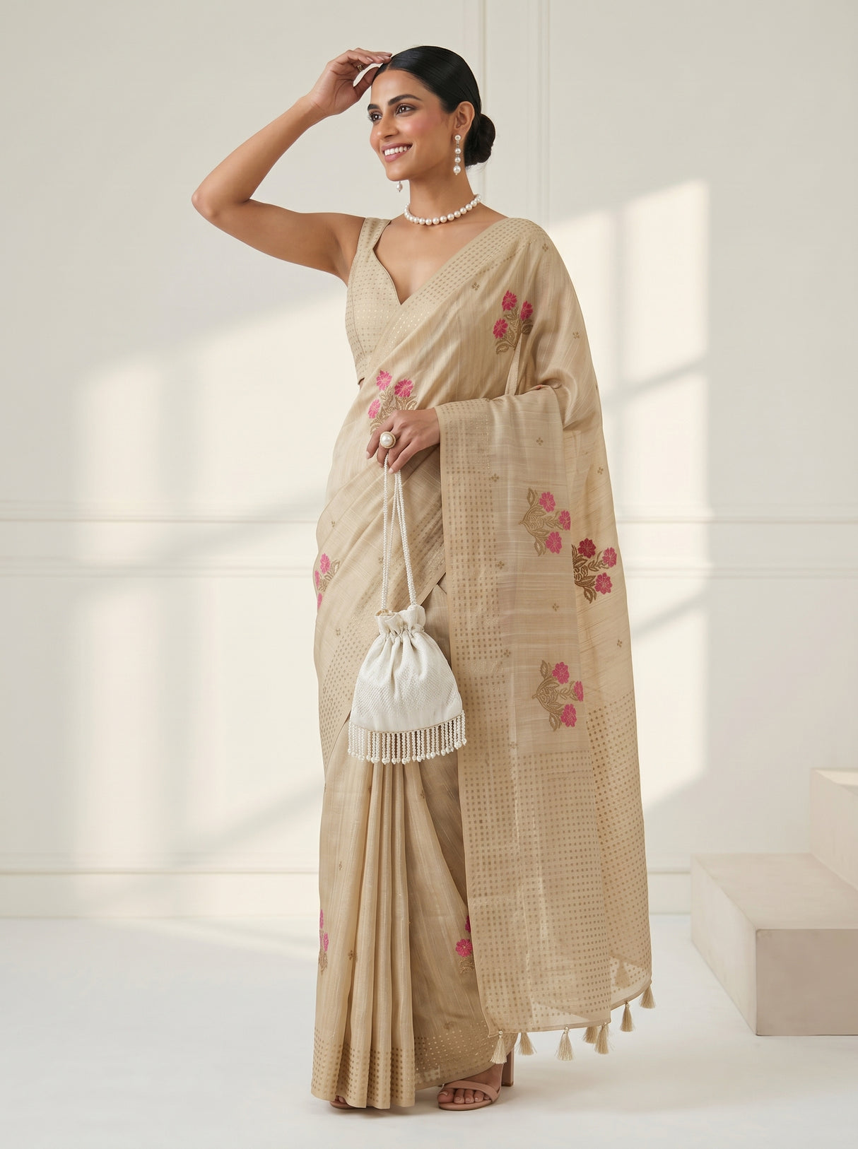 MIMOSA Saree Saree — pose 5 styling detail