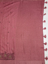 MIMOSA Gajari Banarasi Art Silk Saree — pallu and zari work detail
