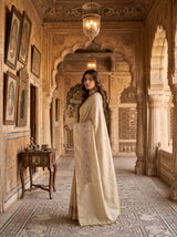 MIMOSA Tussar Banarasi Art Silk Saree — pose 7 styling detail