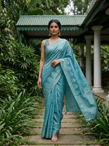 MIMOSA Sapphire Saree Saree — pose 6 styling detail