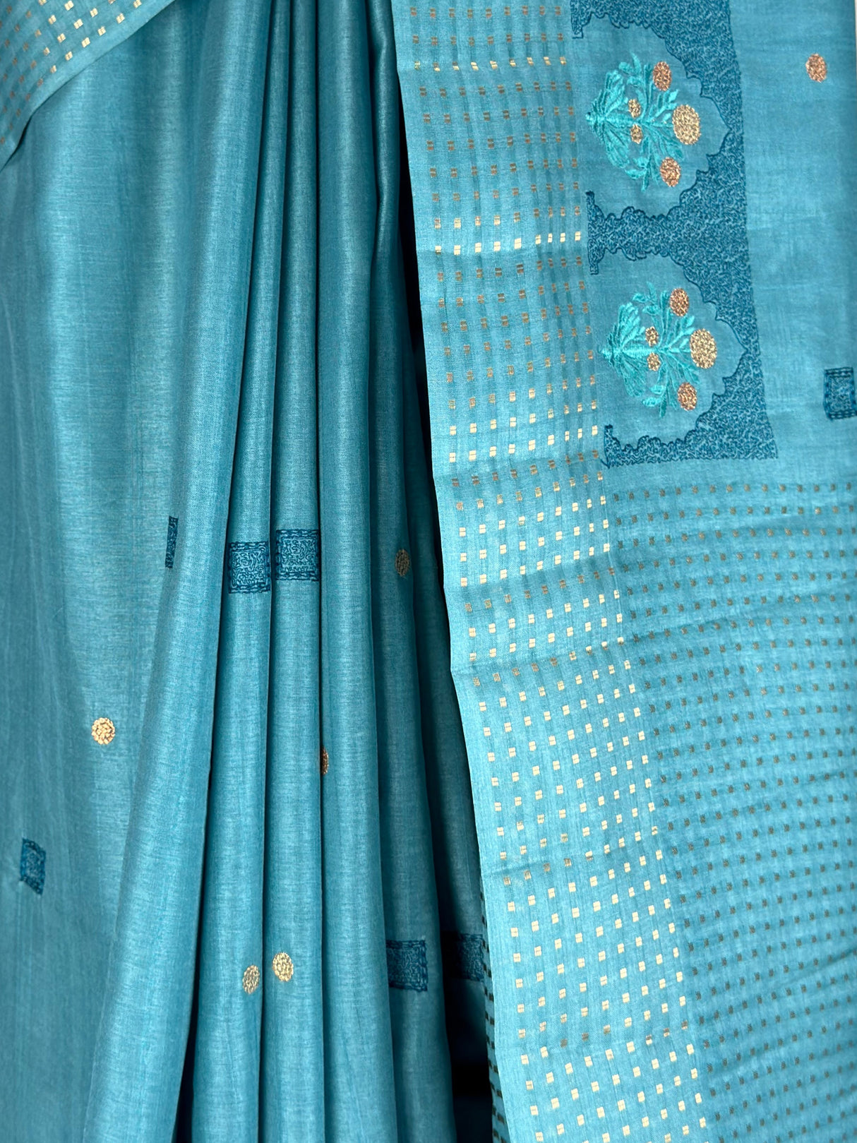 MIMOSA Sapphire Saree Saree — fleets shot full lifestyle