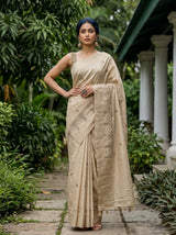 MIMOSA Tussar Saree Saree — pose 4 styling detail