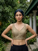 MIMOSA Tussar Saree Saree — blouse close-up