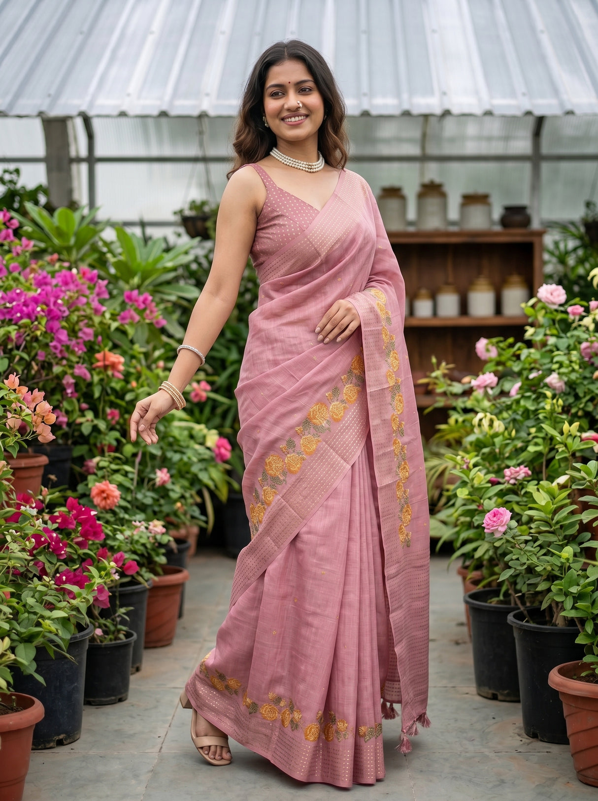 MIMOSA Saree Saree — pose 5 styling detail