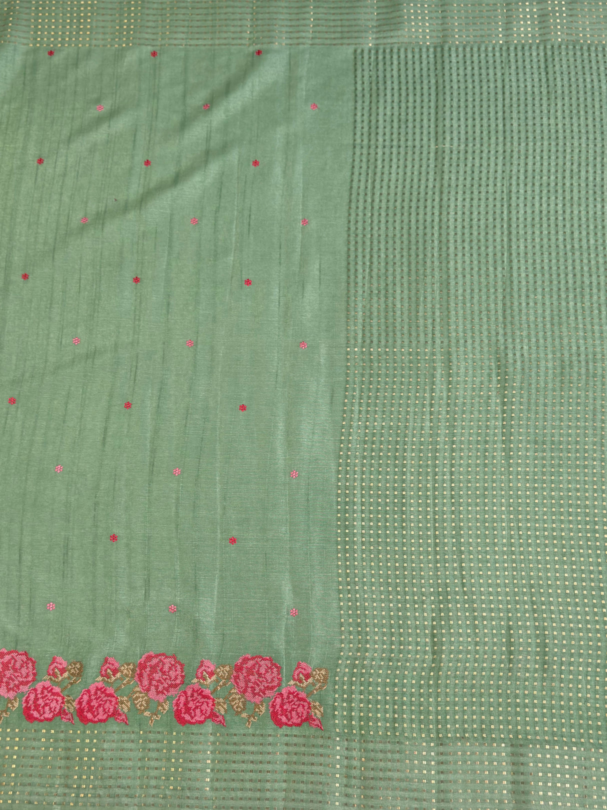 MIMOSA Saree Saree — pallu and zari work detail