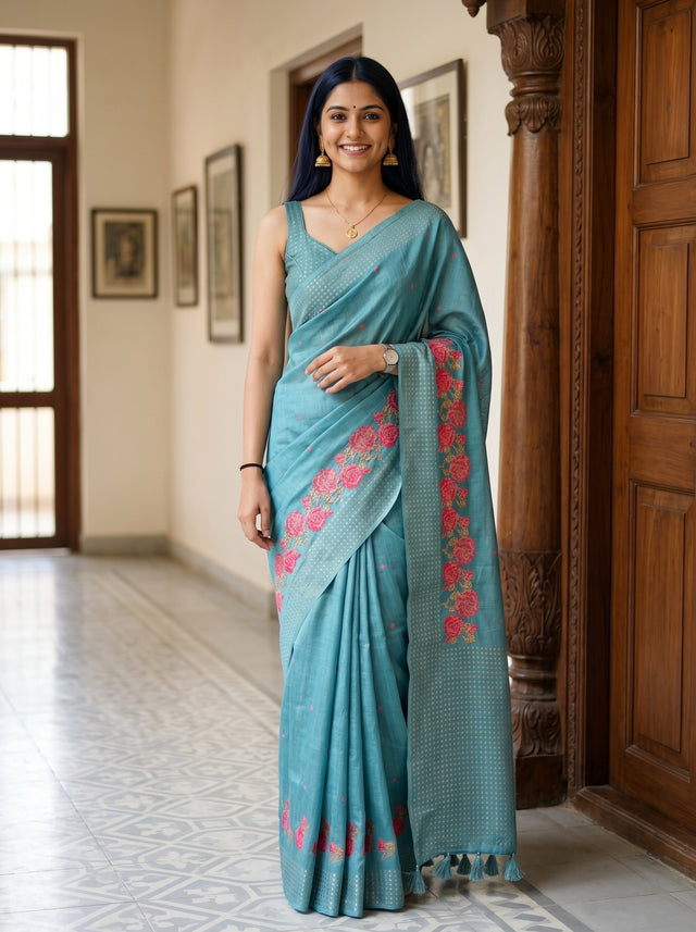 MIMOSA Saree Saree — front view on mannequin