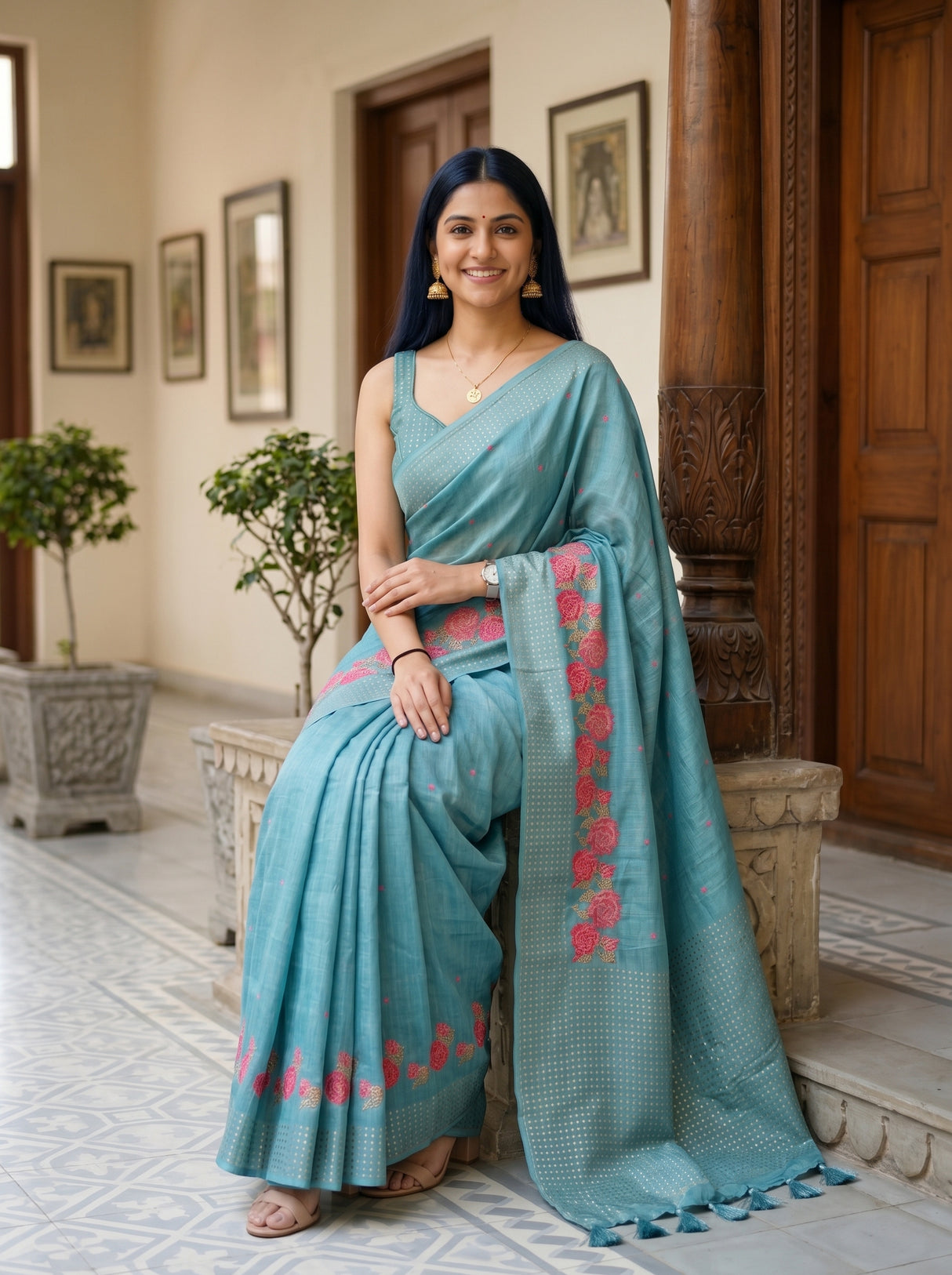 MIMOSA Saree Saree — pose 8 styling detail