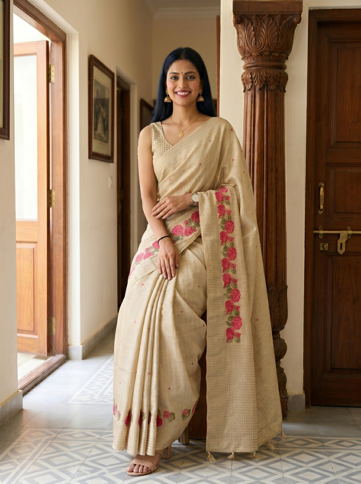 MIMOSA Saree Saree — pose 8 styling detail