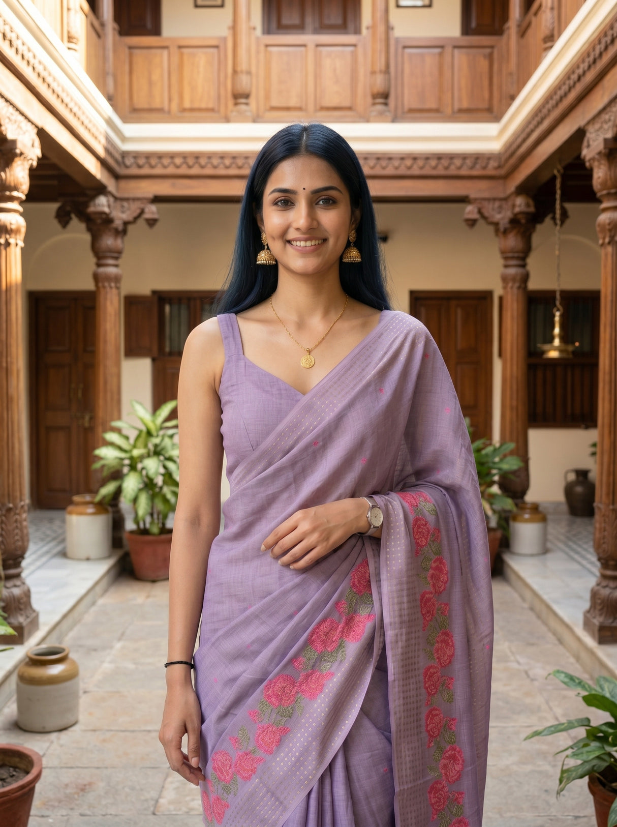 MIMOSA Saree Saree — pose 10 styling detail