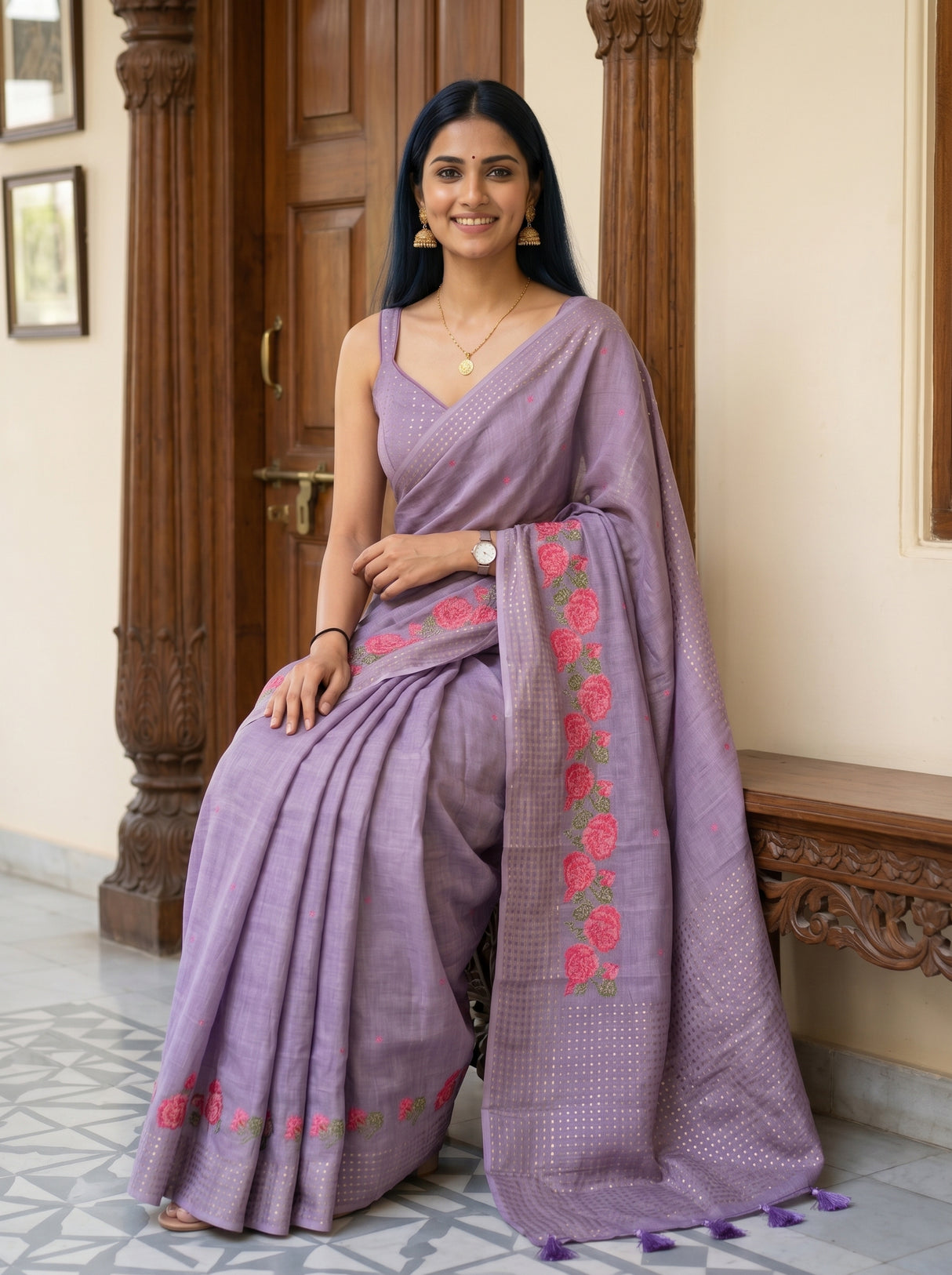 MIMOSA Saree Saree — pose 8 styling detail