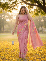 MIMOSA Gajari Saree Saree — pose 6 styling detail