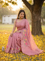 MIMOSA Gajari Saree Saree — pose 8 styling detail