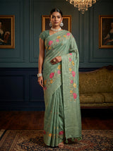 Pista  Saree