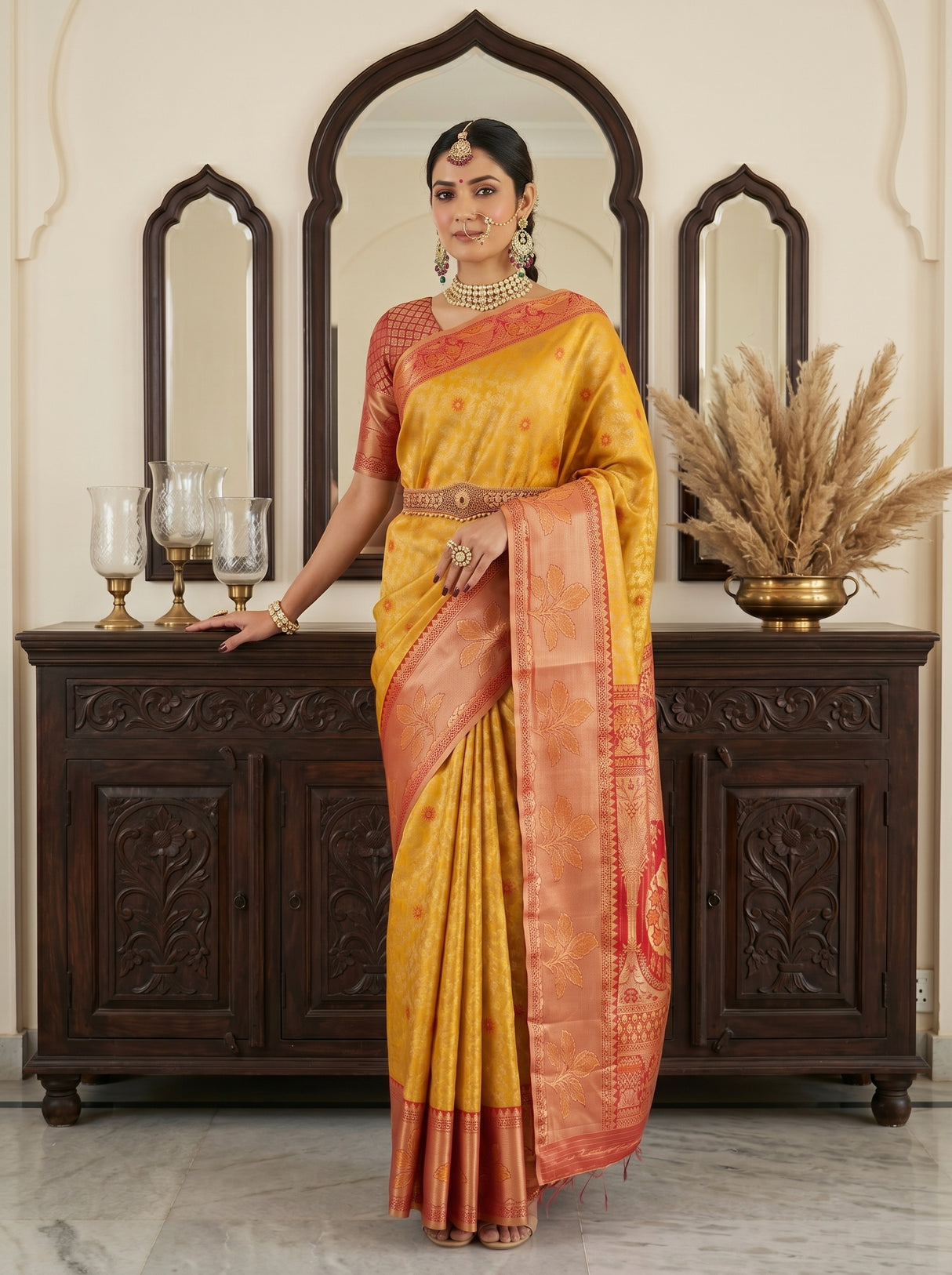MIMOSA Saree Saree — pose 10 styling detail