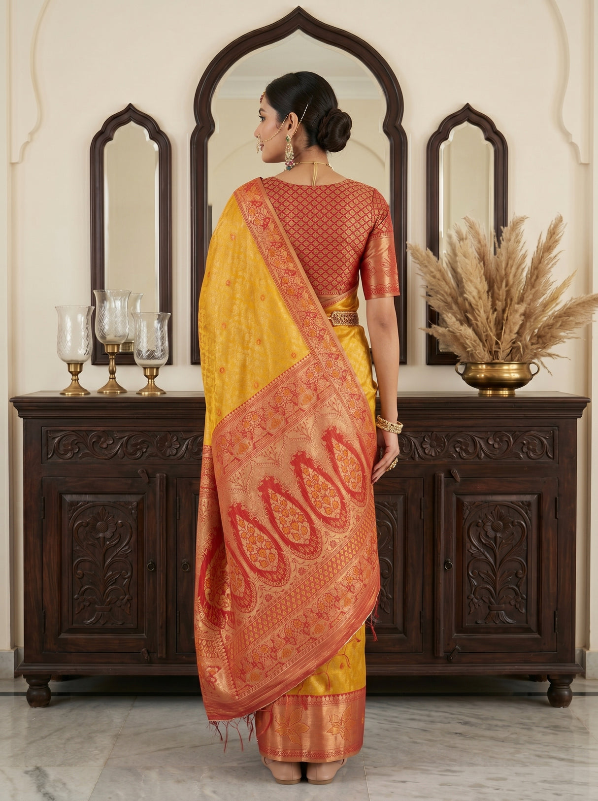 MIMOSA Saree Saree — pose 2 styling detail