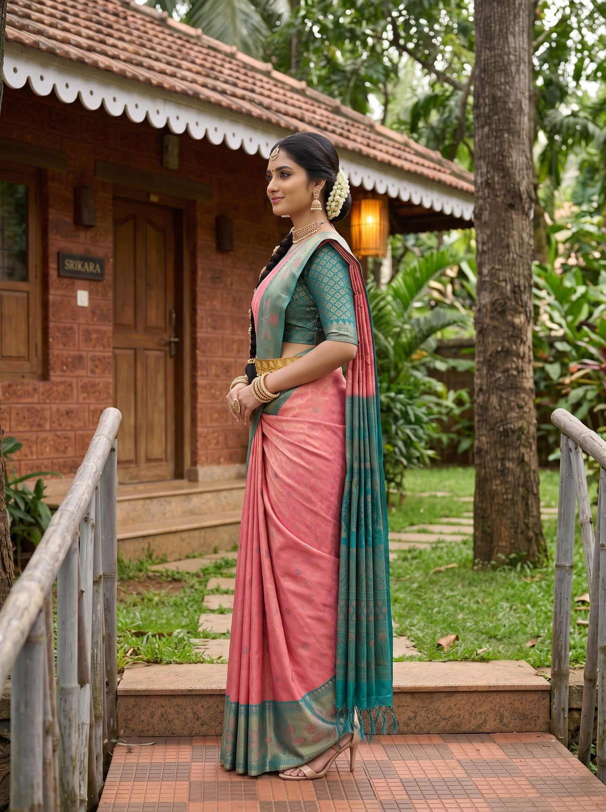 MIMOSA Saree Saree — pose 3 styling detail