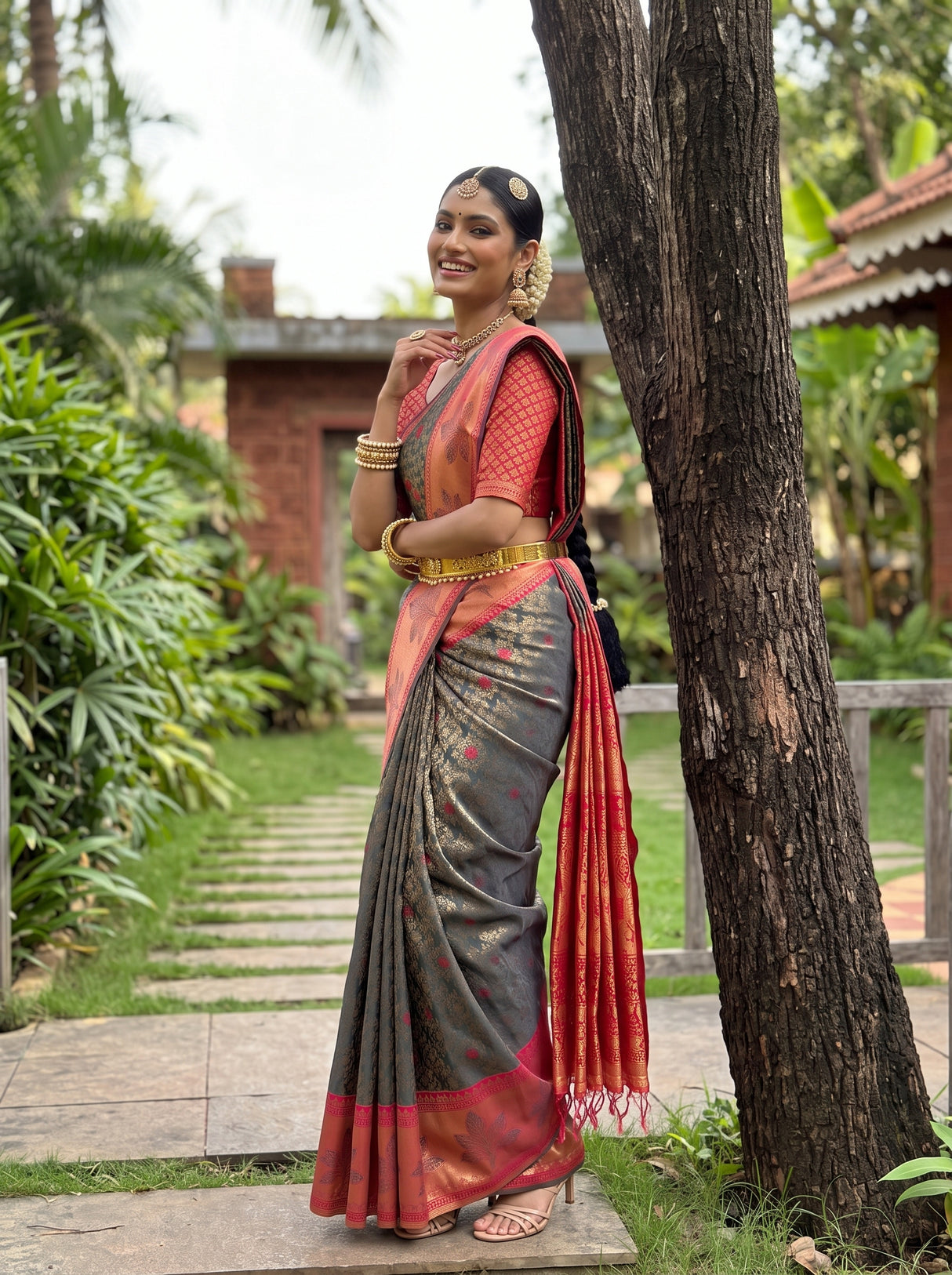 MIMOSA Saree Saree — pose 9 styling detail