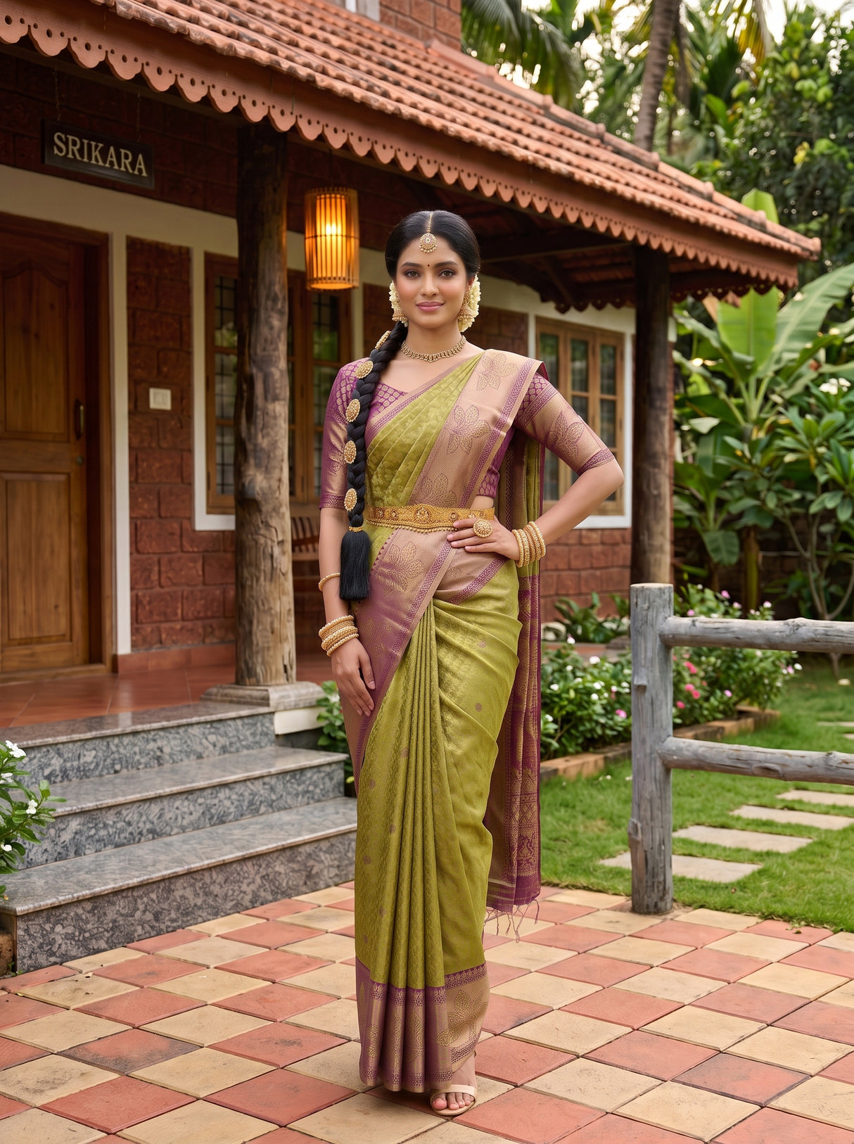 MIMOSA Saree Saree — pose 4 styling detail